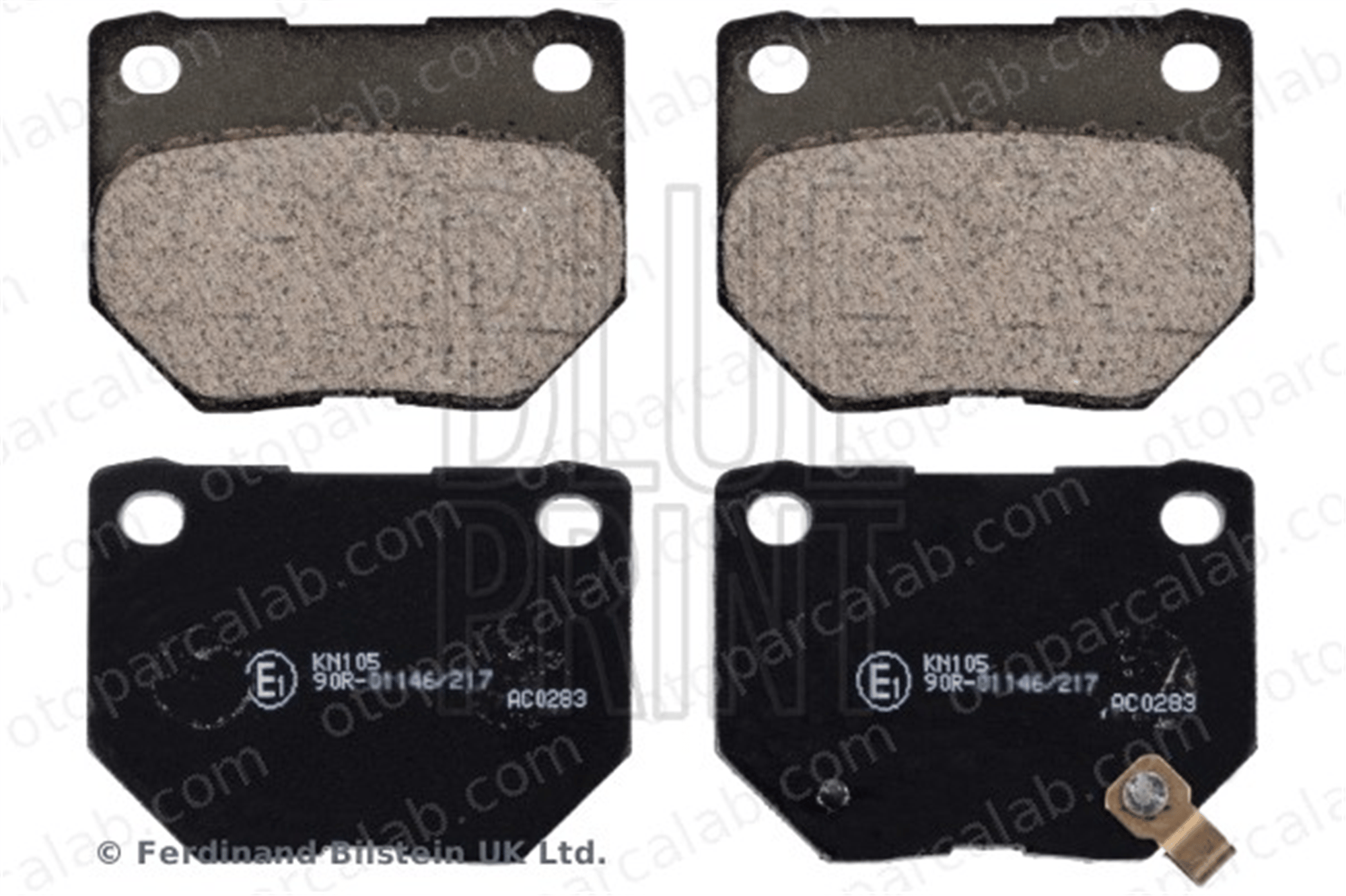 BLUE PRINT ADS74227 Fren Disk Balata Arka SUBARU IMPREZA Sedan IMPREZA Station wagon 26696FE070 26696FA000