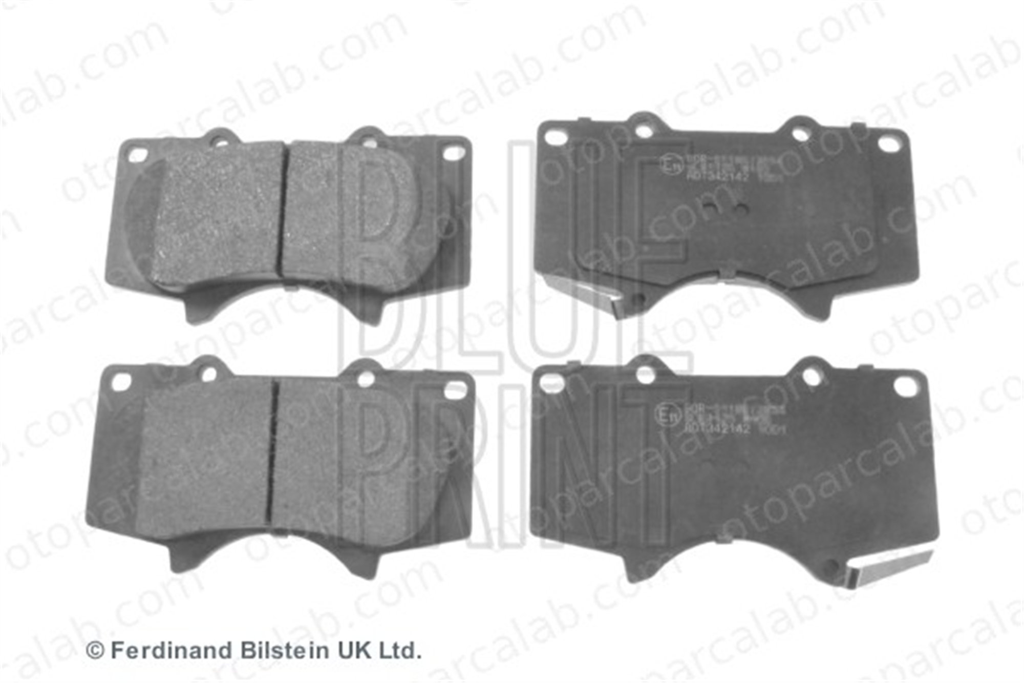 BLUE PRINT ADT342142 Fren Disk Balata Ön TOYOTA LAND CRUISER PRADO HILUX VIII Pick-up K2FA3328Z 0K2FA3328Z