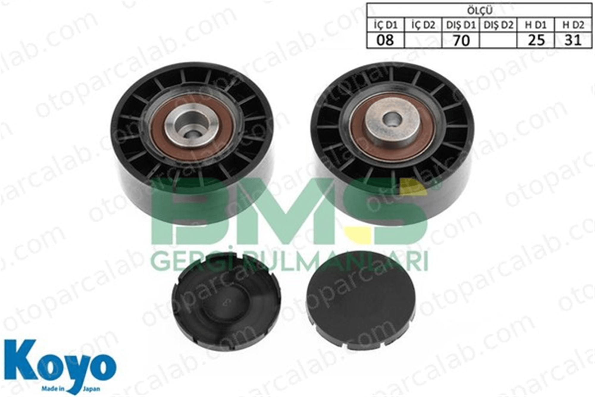 BMS 216 Vantilatör Kayış Gergi Rulmanı MERCEDES-BENZ 124 Sedan 124 T-Model A1032000570 1032000570