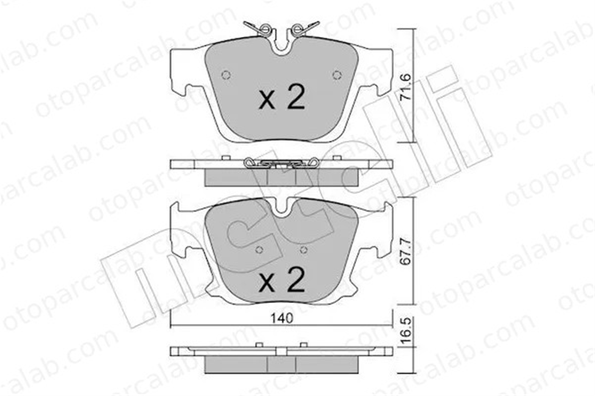 BMW ORJINAL 34208842965 Fren Disk Balata Arka BMW 5 34208842965