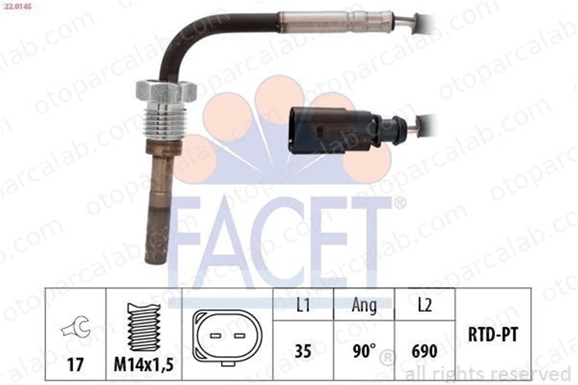 BOEM 03L906088BN Egzoz Sıcaklık Sensörü VW MULTIVAN T5 TRANSPORTER T5 Minibüs/Otobüs 3L906088BN 137082