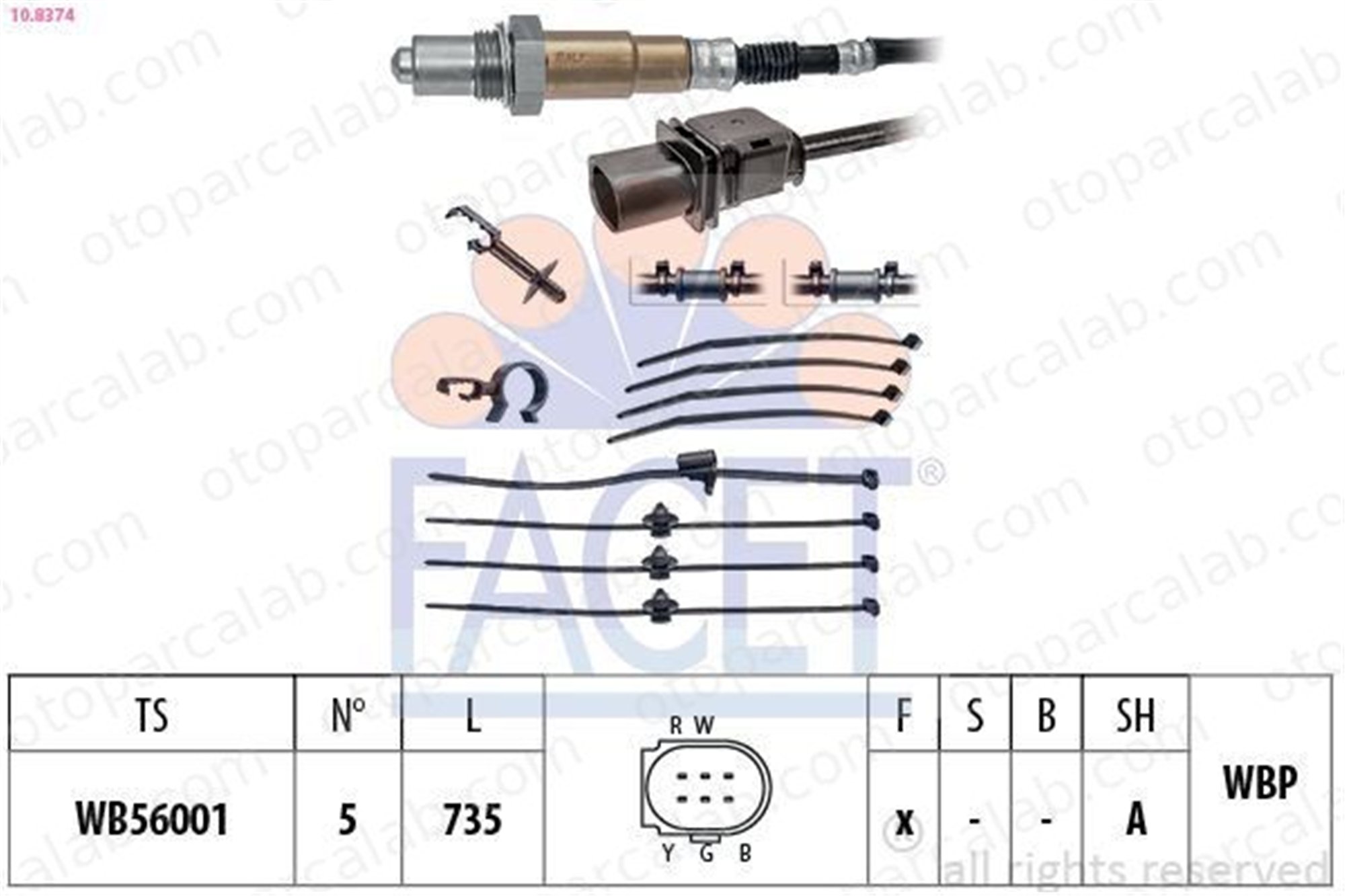 BOEM 8R0906262 Oksijen (Lambda) Sensörü AUDI A4 B8 A4 B8 Avant 1K0998262AD 22906262AD