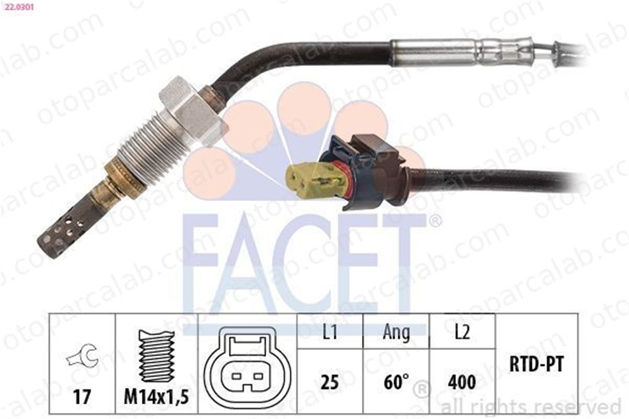 BOEM A0009053300 Egzoz Sıcaklık Sensörü MERCEDES-BENZ SPRINTER 3,5-t Platform şasi SPRINTER 5-t Panelvan/Van A0009053300 9051405