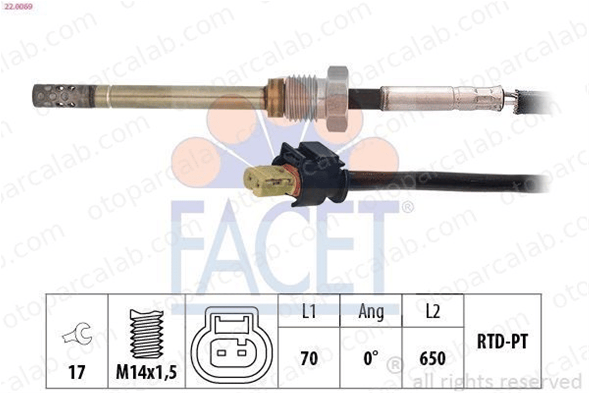 BOEM A0019051000 Egzoz Sıcaklık Sensörü MERCEDES-BENZ SPRINTER 3,5-t Panelvan/Van SPRINTER 3,5-t Platform şasi A0019051000 19051000