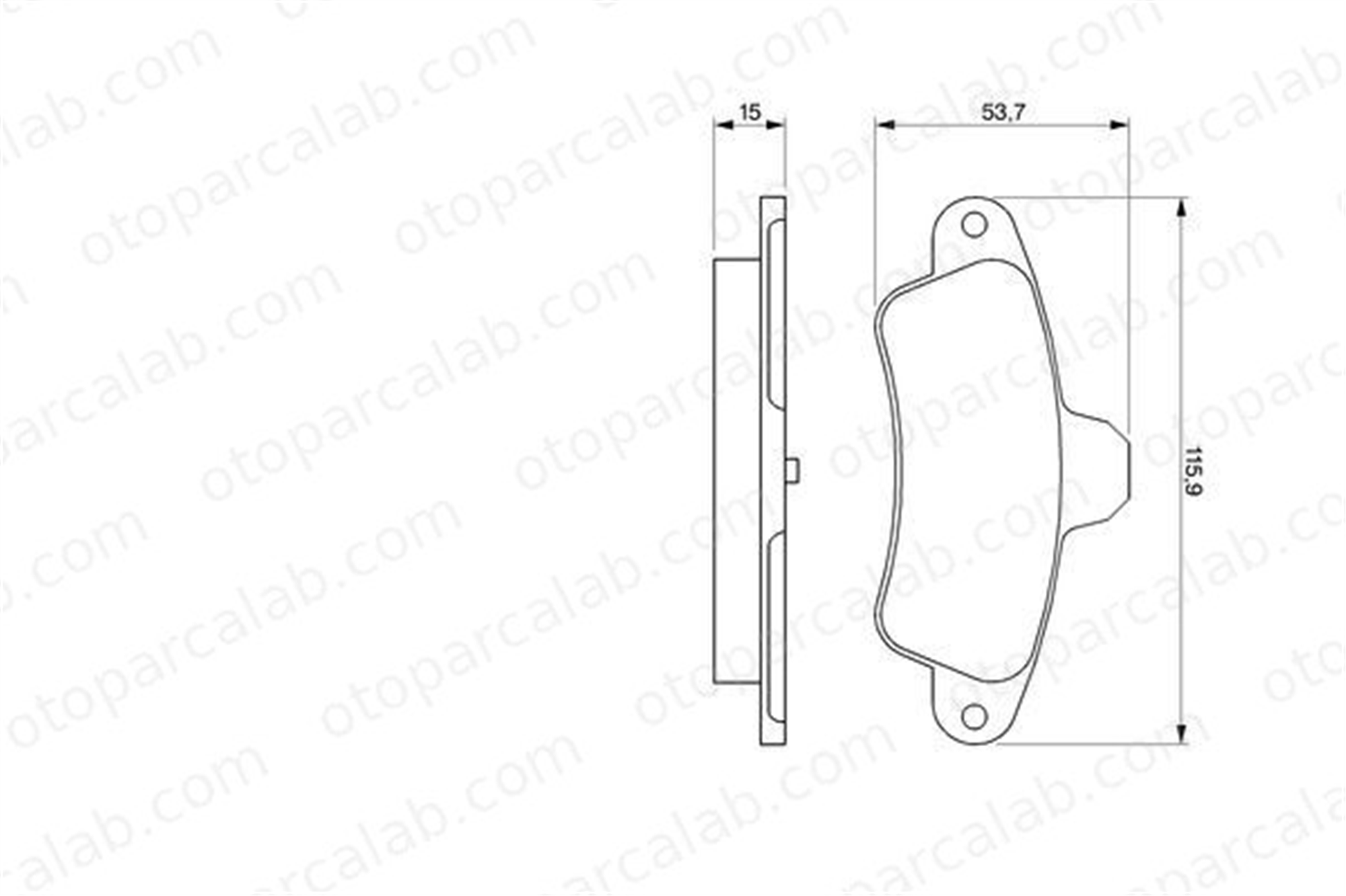 BOSCH 0 986 424 277 Fren Disk Balata Arka FORD MONDEO I MONDEO I Turnier 6669779 6669780