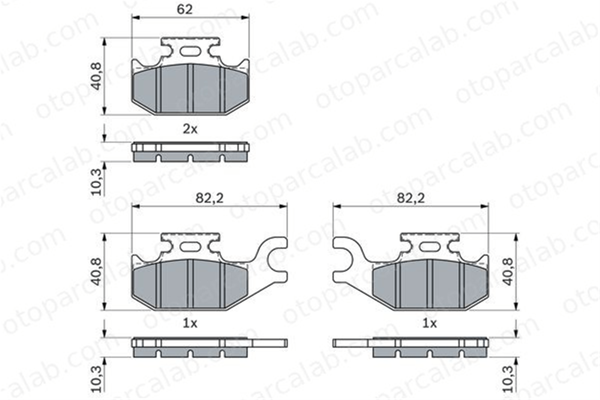 BOSCH 0 986 424 293 Fren Disk Balata Ön RENAULT TWIZY 410607103R