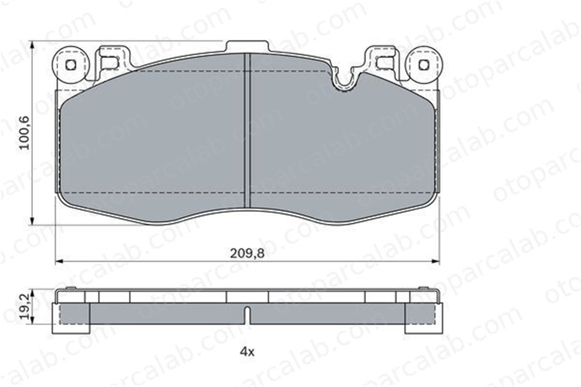 BOSCH 0 986 424 387 Fren Disk Balata Ön BMW X5 34117852969 34112365765
