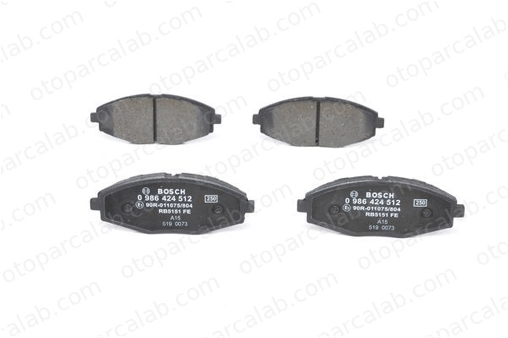BOSCH 0 986 424 512 Fren Disk Balata Ön CHEVROLET MATIZ SPARK 96288629 96273708