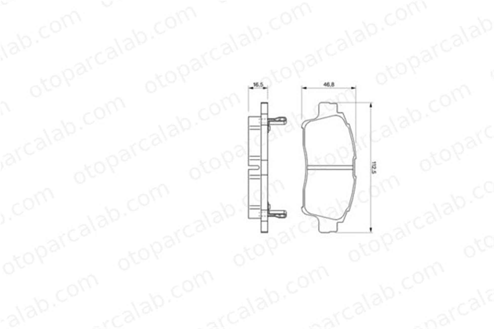 BOSCH 0 986 424 535 Fren Disk Balata Ön TOYOTA YARIS 208604 20860804