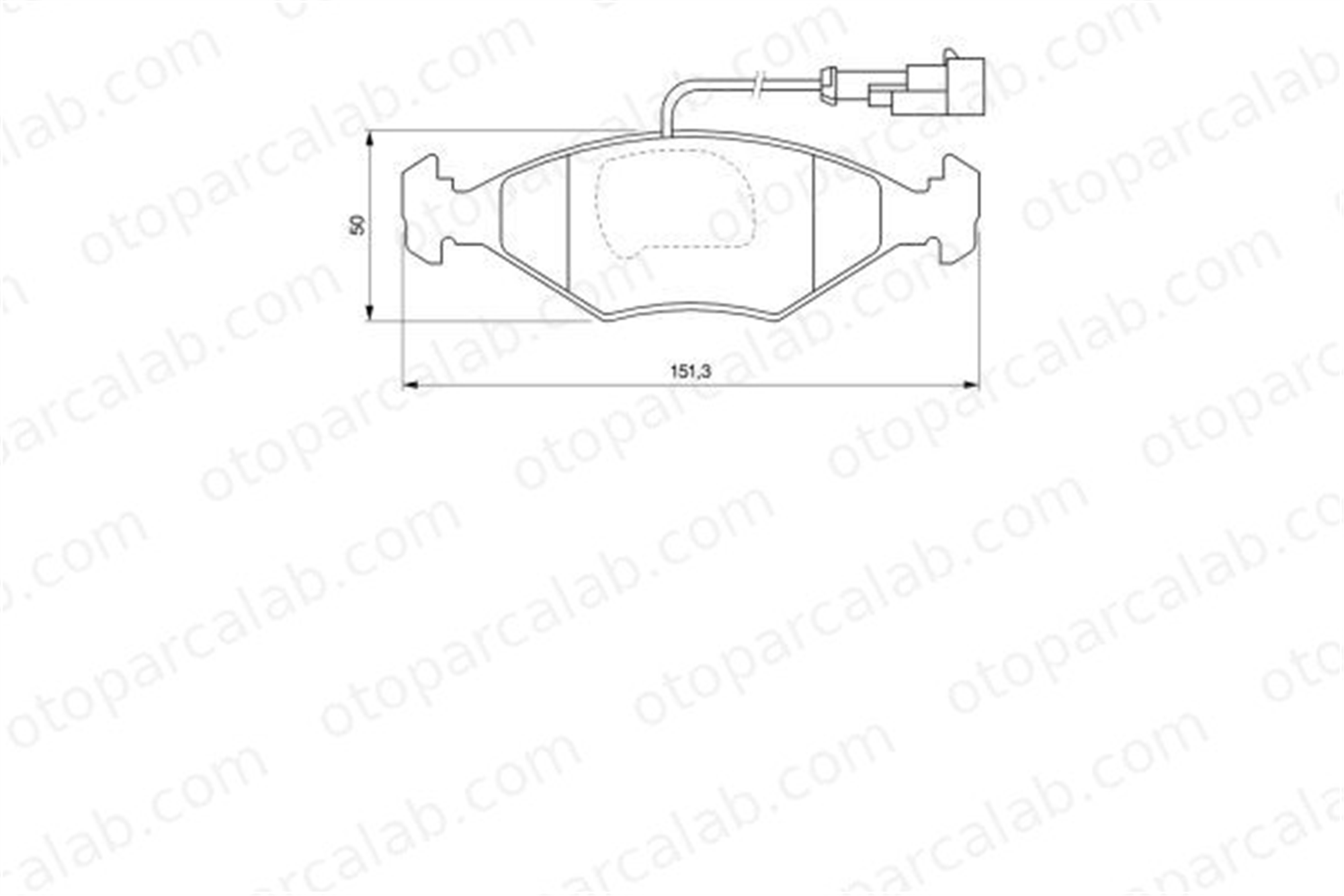 BOSCH 0 986 424 543 Fren Disk Balata Ön FIAT PALIO PALIO Weekend 71738156 71738157