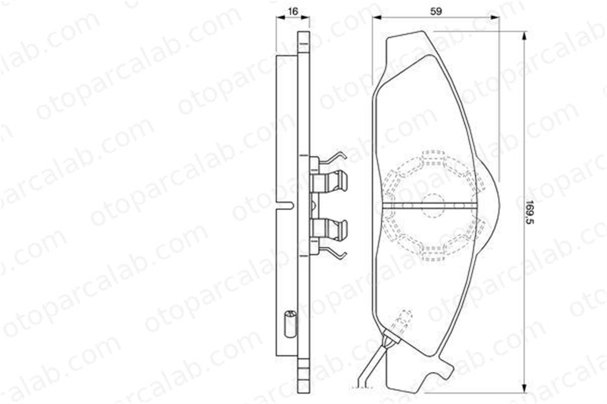 BOSCH 0 986 424 551 Fren Disk Balata Ön SSANGYONG KORANDO MUSSO 5100481300 77362239