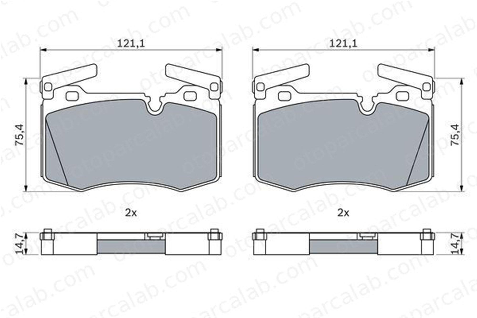 BOSCH 0 986 424 918 Fren Disk Balata Ön MINI MINI Cabrio MINI CLUBMAN M34116784726 34116784726