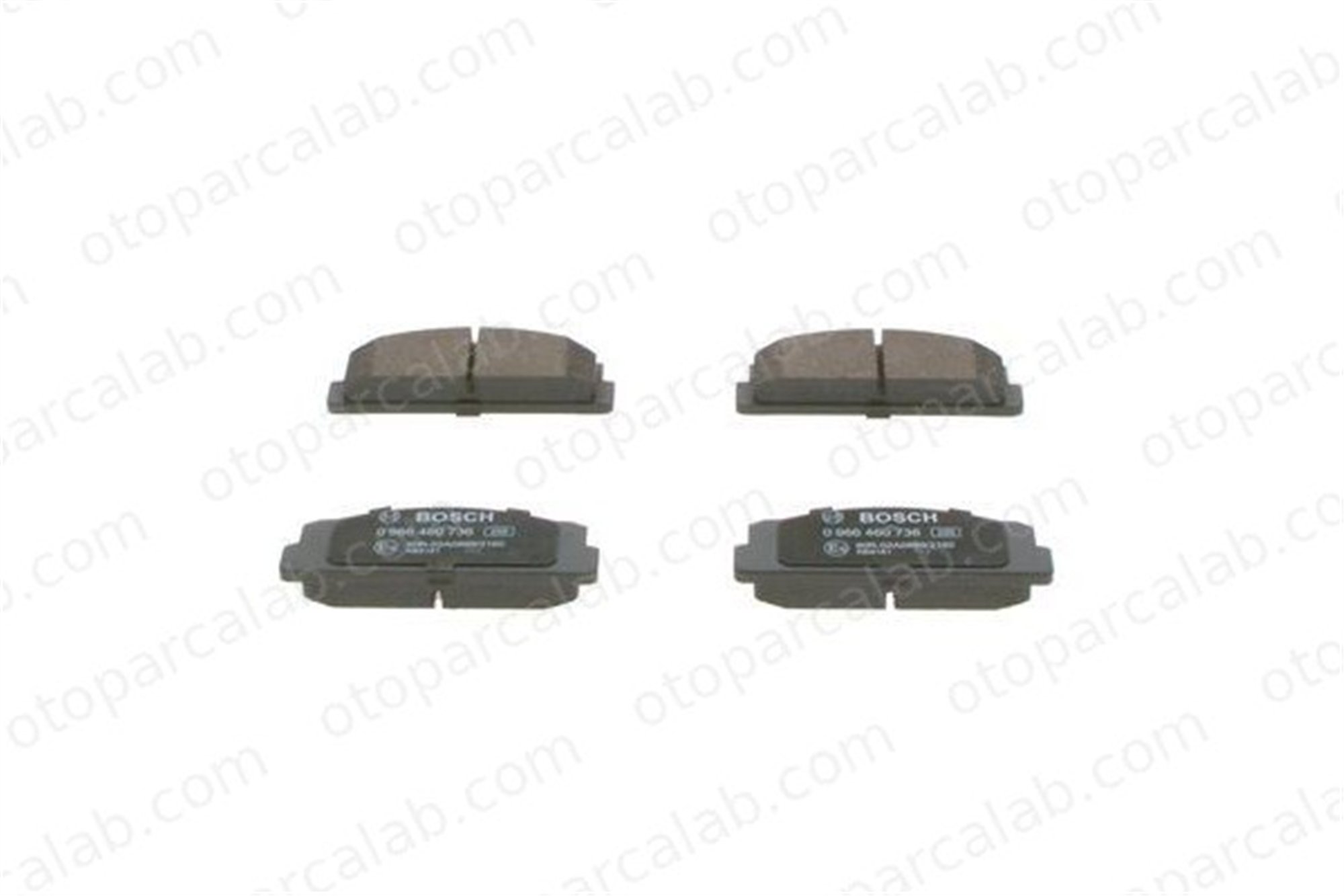 BOSCH 0 986 460 736 Fren Disk Balata Ön FIAT 132 131 4255797 4341532