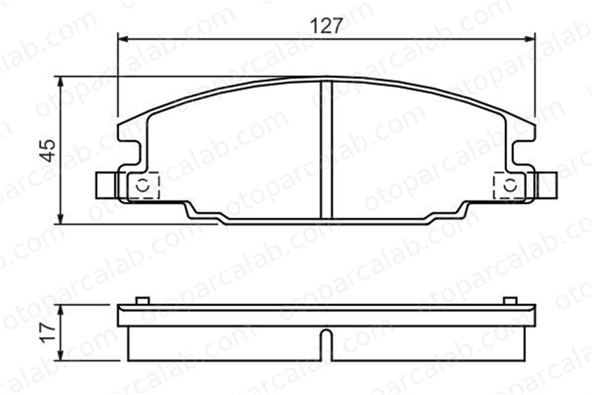 BOSCH 0 986 460 960 Fren Disk Balata Ön OPEL CAMPO FRONTERA A 1605825 1605916
