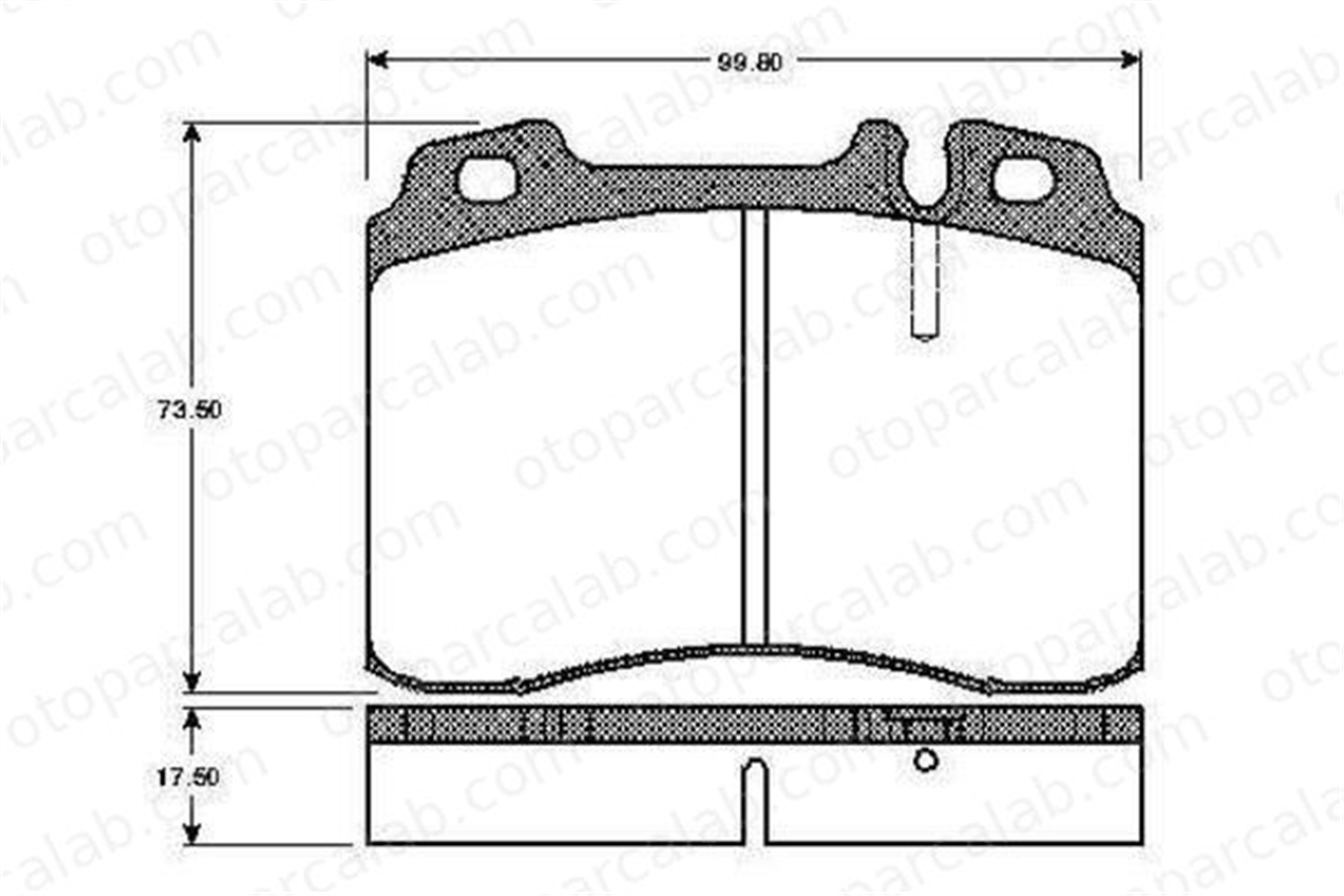 BOSCH 0 986 460 966 Fren Disk Balata Ön MERCEDES-BENZ E-SERISI SL A2420152005 14209420