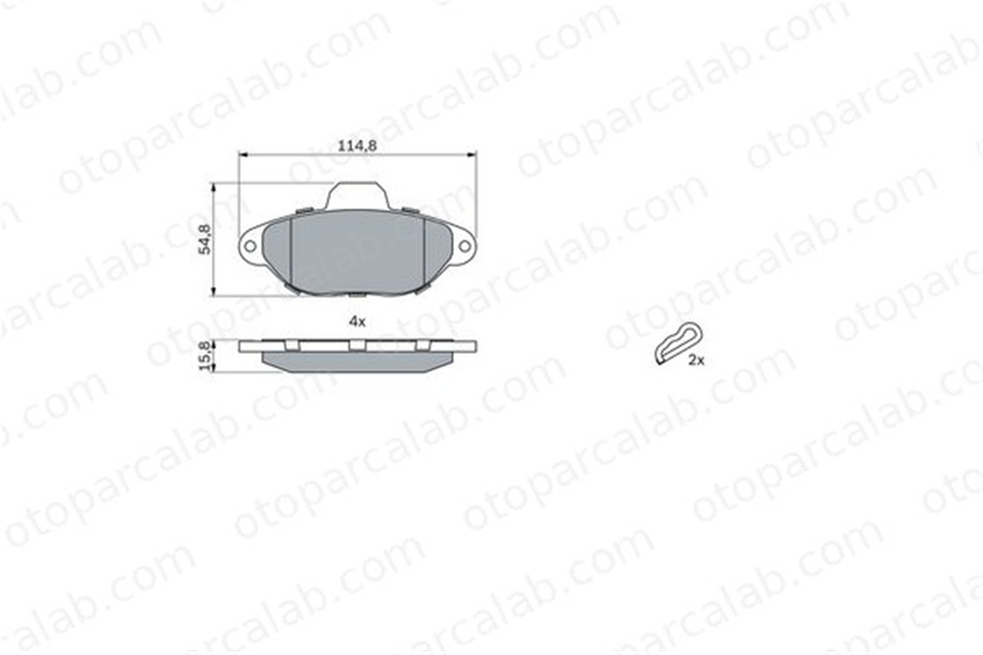 BOSCH 0 986 461 119 Fren Disk Balata Ön FIAT CINQUECENTO PUNTO 71737179 71769056