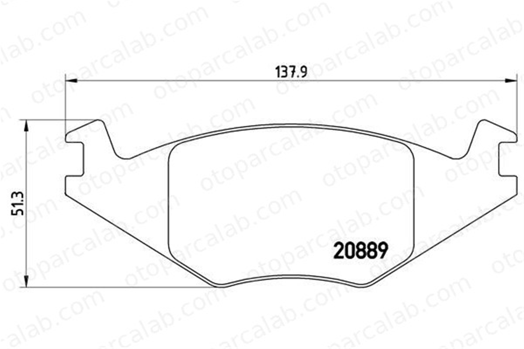 BOSCH 0 986 468 890 Fren Disk Balata Ön VW GOLF II JETTA II 191698151E 171615119D