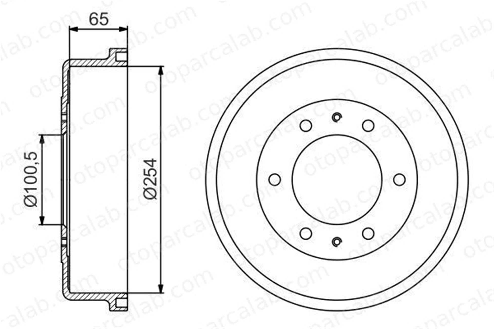 BOSCH 0 986 477 163 Kampana Arka Sağ veya Sol FORD MAVERICK NISSAN TERRANO II 432008208R 432008310R