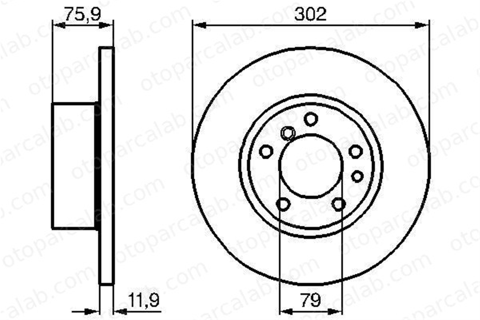 BOSCH 0 986 478 319 Fren Disk Ayna Ön Sağ ve Sol BMW 5 5 Touring 34111161693 34111158042