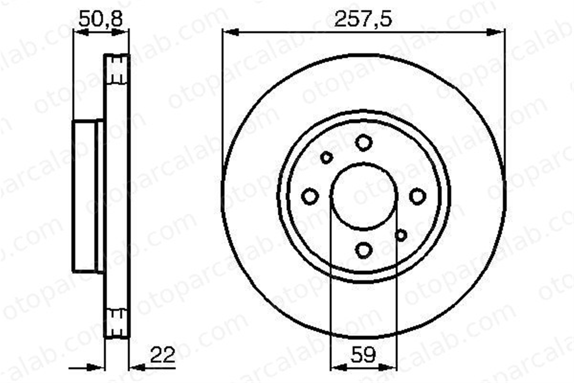 BOSCH 0 986 478 512 Fren Disk Ayna Arka Sağ ve Sol FIAT CROMA LANCIA THEMA 46445005 60801751