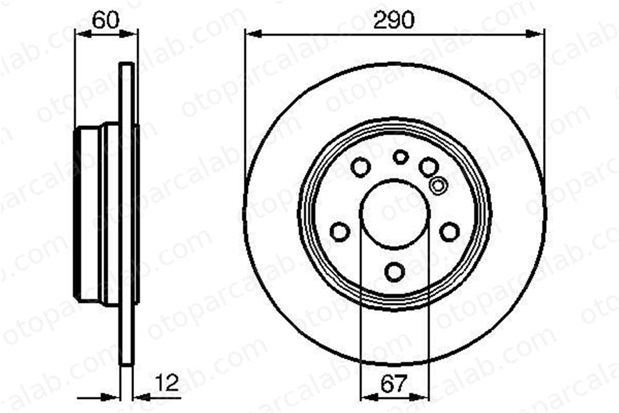 BOSCH 0 986 478 607 Fren Disk Ayna Arka Sağ ve Sol MERCEDES-BENZ S-SERISI MB1404230612 MBA1404230612