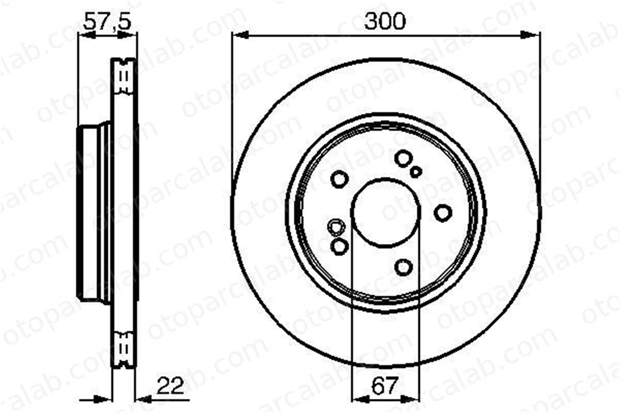BOSCH 0 986 478 793 Fren Disk Ayna Arka Sağ ve Sol MERCEDES-BENZ SL E-SERISI MB1294230312 MBA1294230312