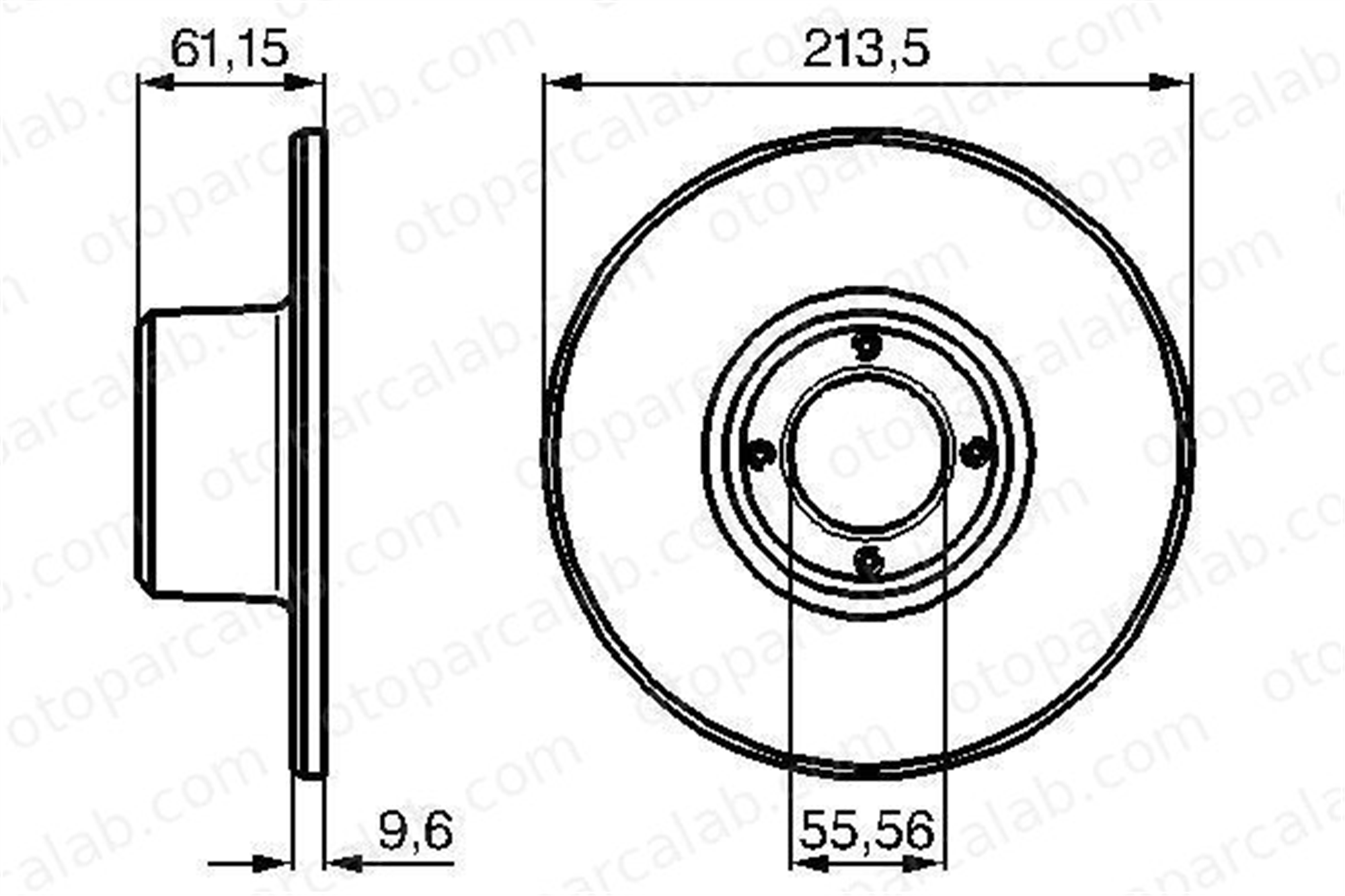 BOSCH 0 986 478 811 Fren Disk Ayna Ön Sağ ve Sol ROVER MINI Hatchback MINI Cabrio GBD90806 39726321