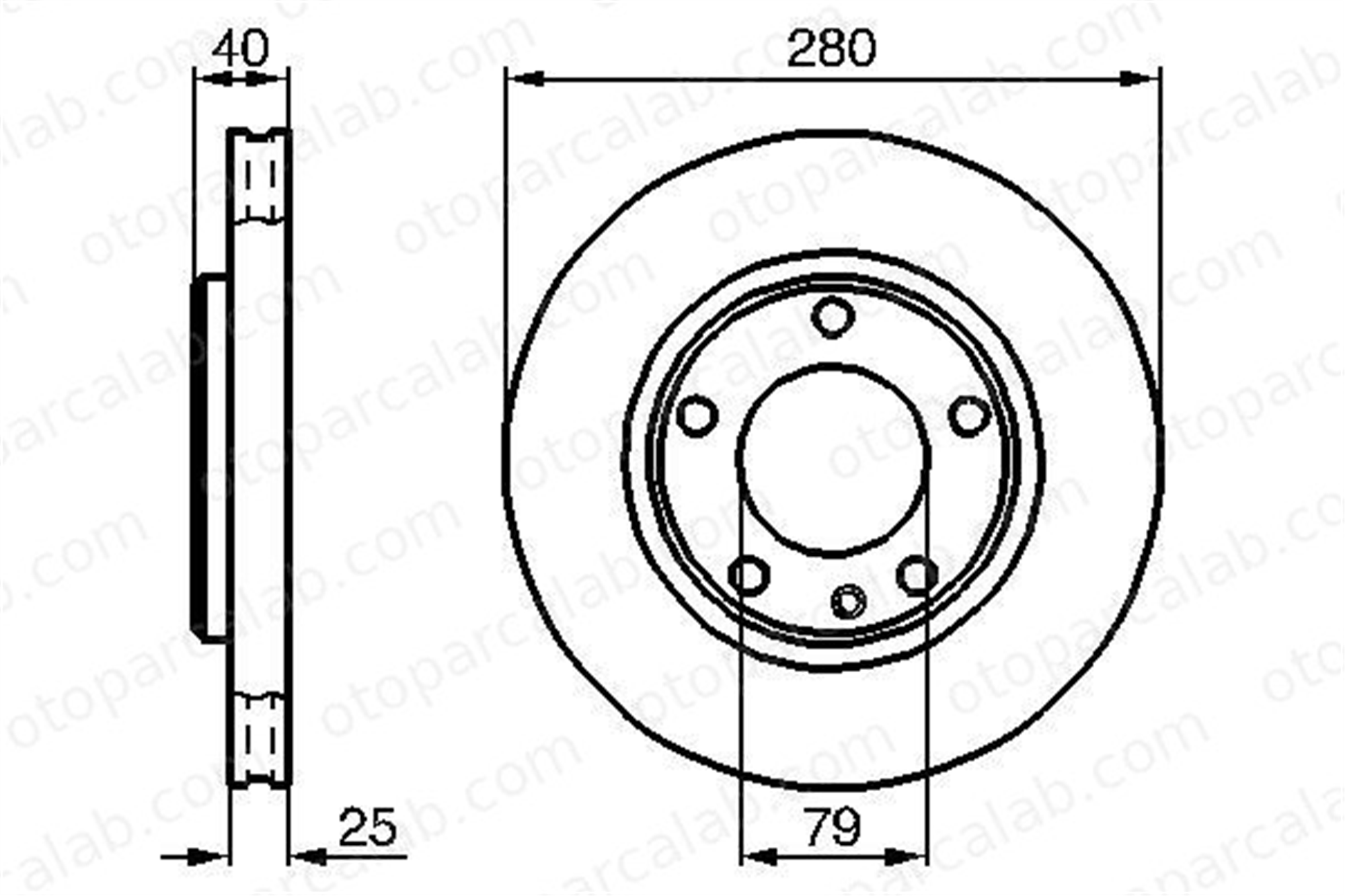 BOSCH 0 986 478 890 Fren Disk Ayna Ön Sağ ve Sol BMW 3 3 Cabrio 34112225677 34112226455