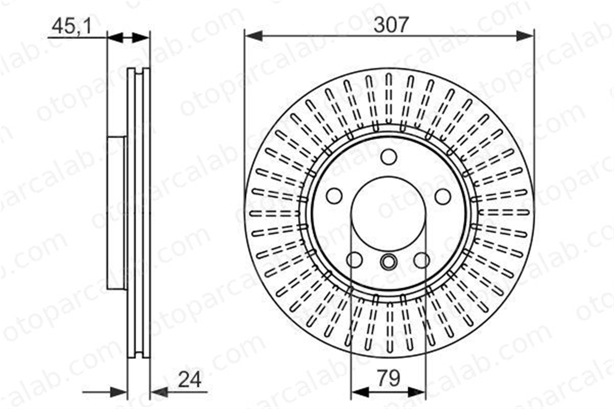BOSCH 0 986 479 726 Fren Disk Ayna Ön Sağ ve Sol MINI MINI COUNTRYMAN MINI PACEMAN 34119804829 34119811538