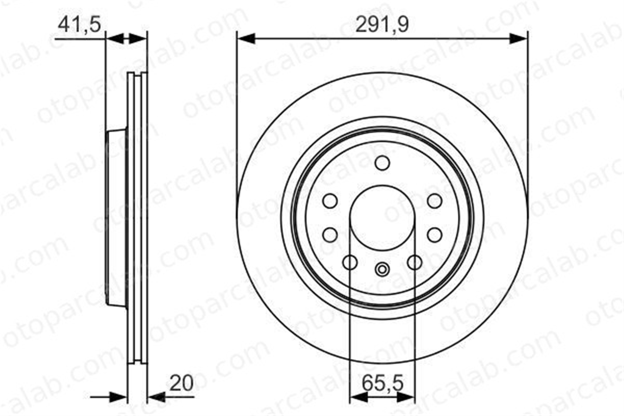 BOSCH 0 986 479 S27 Fren Disk Ayna Arka Sağ ve Sol OPEL VECTRA C GTS VECTRA C 569114 46836490