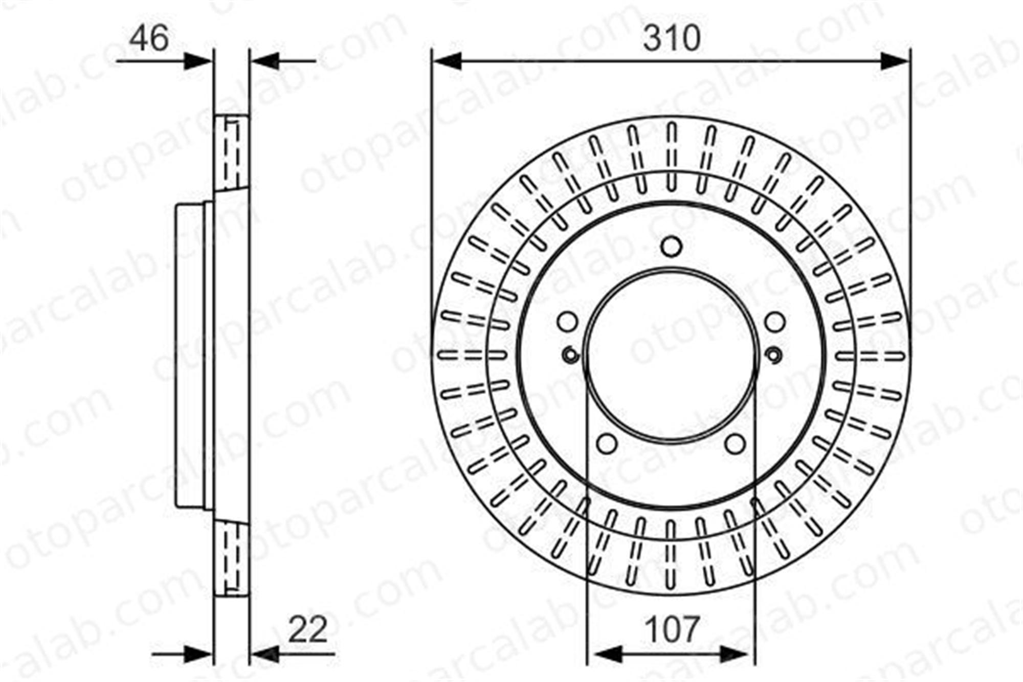 BOSCH 0 986 479 U99 Fren Disk Ayna Ön Sağ ve Sol SUZUKI VITARA VITARA Cabrio 5521177E00