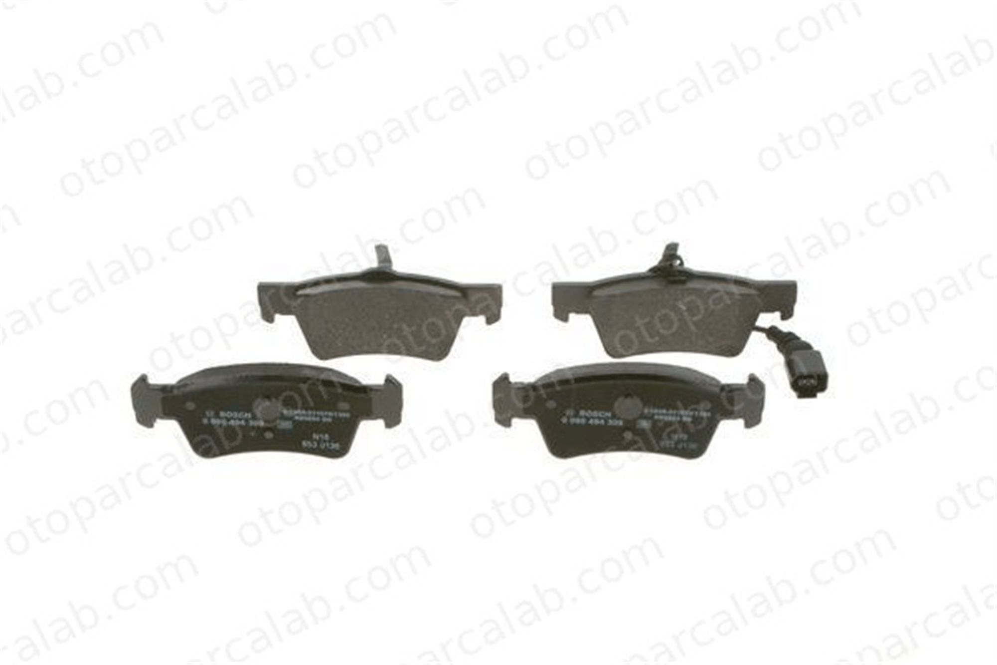 BOSCH 0 986 494 309 Fren Disk Balata Arka VW TRANSPORTER T5 Platform şasi MULTIVAN T5 7L6698451 7H8698451