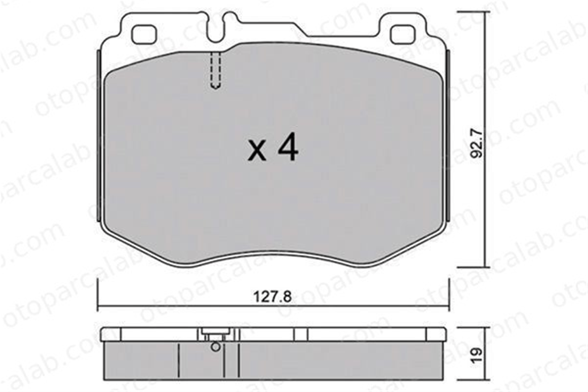 BOSCH 0 986 494 750 Fren Disk Balata Ön MERCEDES-BENZ C-SERISI C-SERISI T-Model A0084201820 4208000