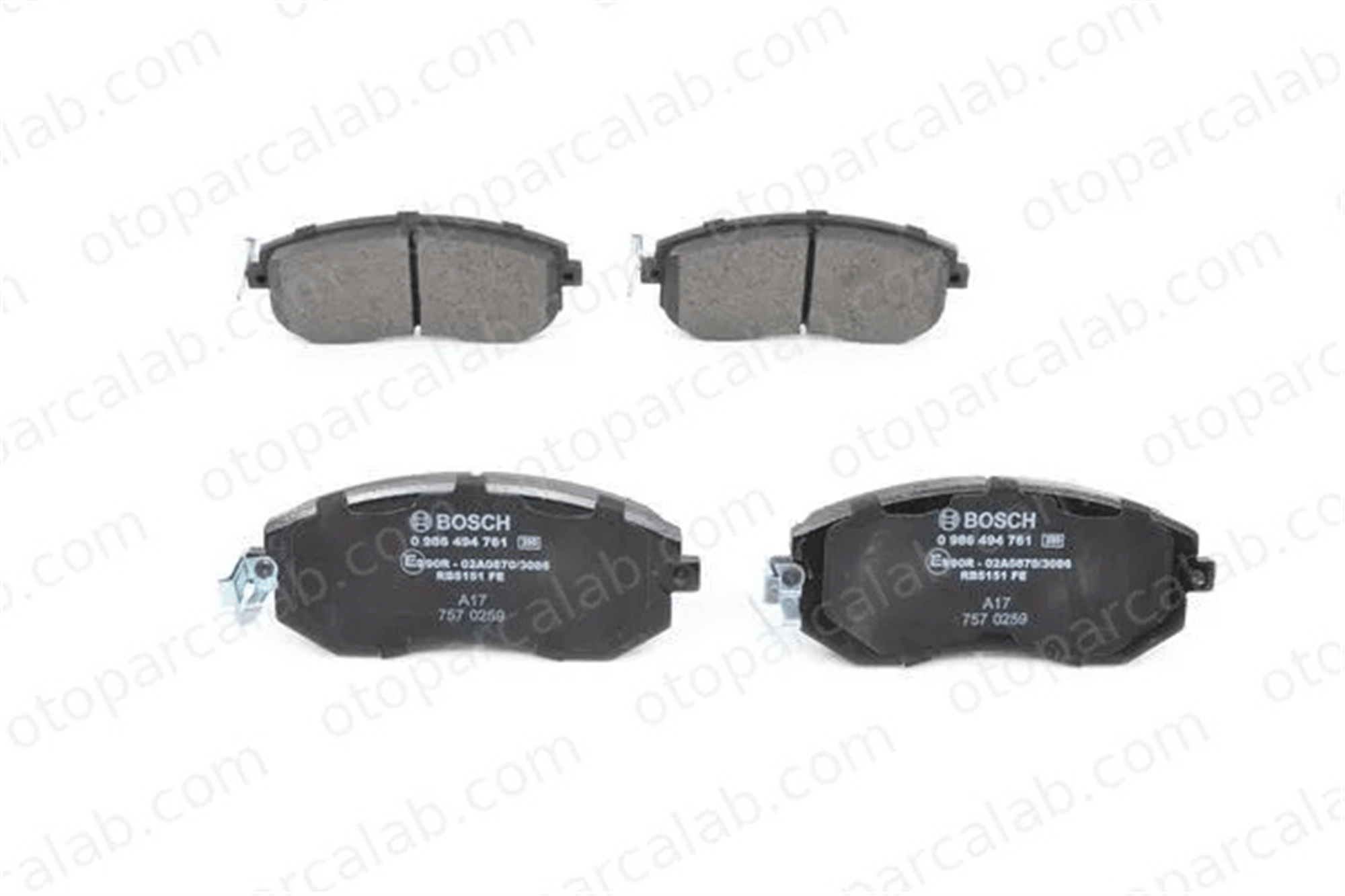 BOSCH 0 986 494 761 Fren Disk Balata Ön SUBARU LEGACY V Station wagon LEGACY V 26296SC000 26296SC010