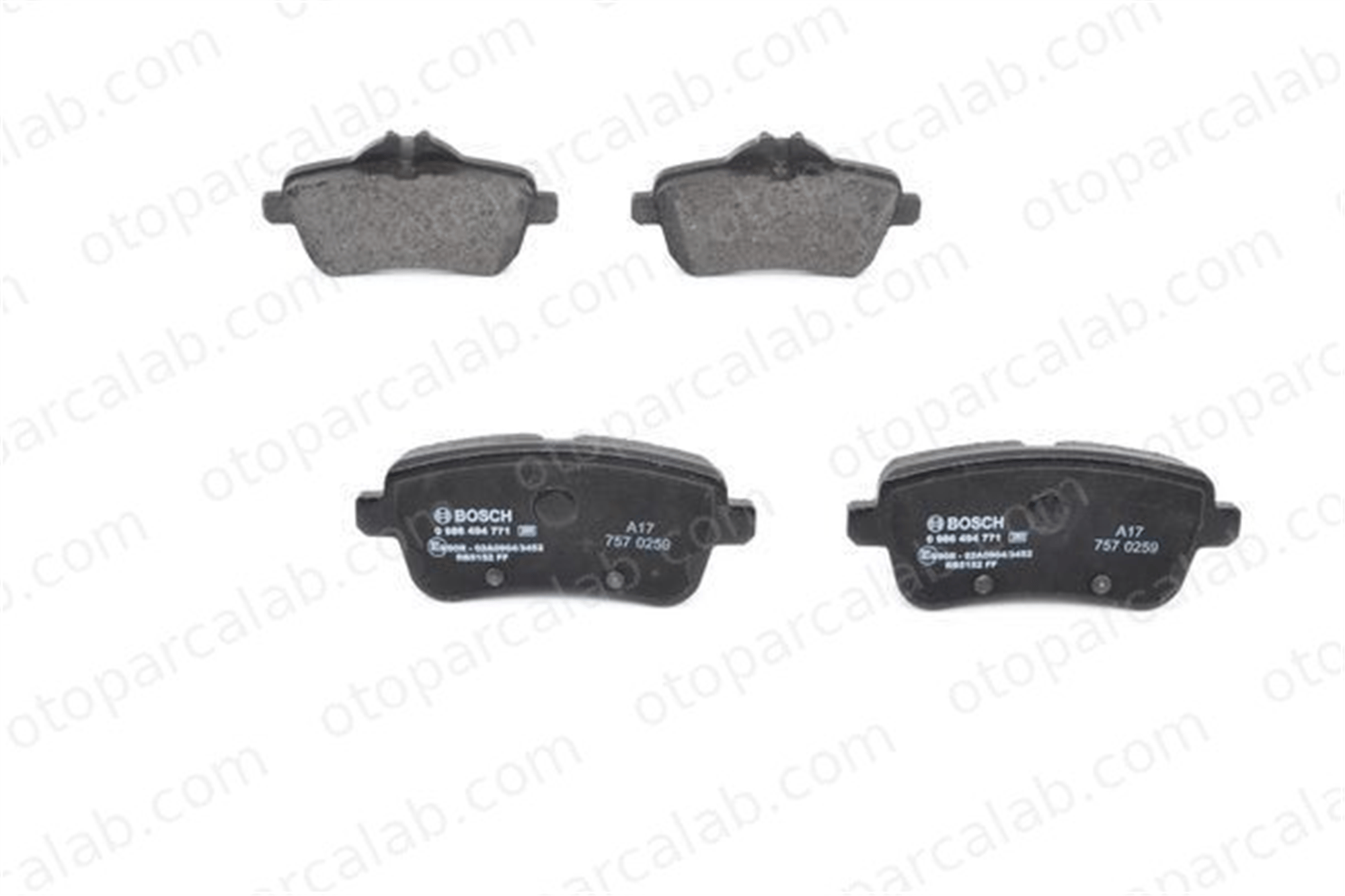 BOSCH 0 986 494 771 Fren Disk Balata Ön MERCEDES-BENZ GLE Coupe GLE A0064203520 64203520