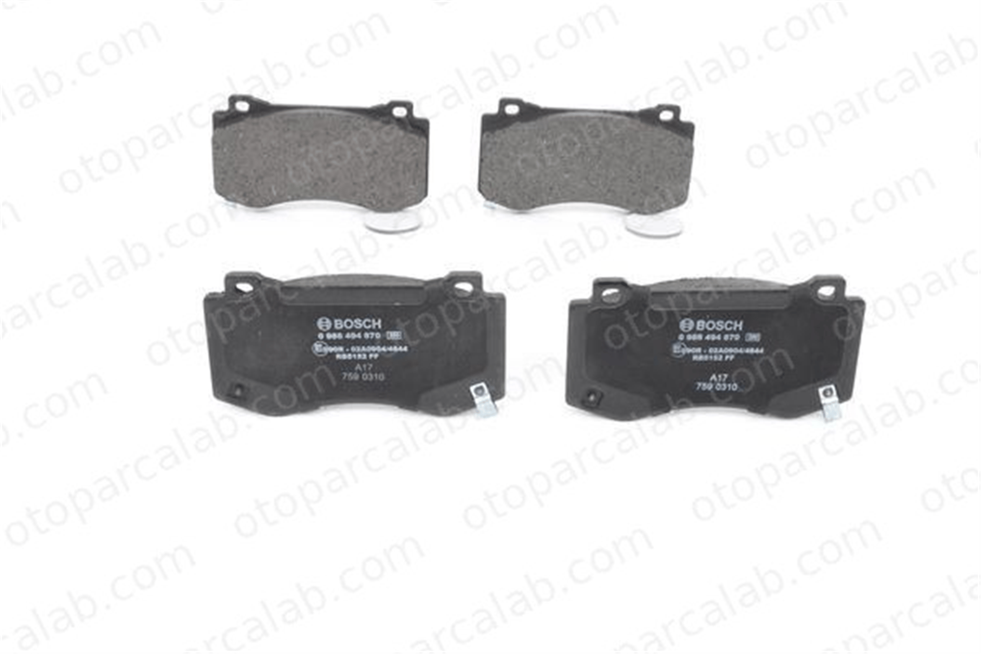 BOSCH 0 986 494 870 Fren Disk Balata Ön CHRYSLER 300C 300C Touring 5174311AC 05174311AC
