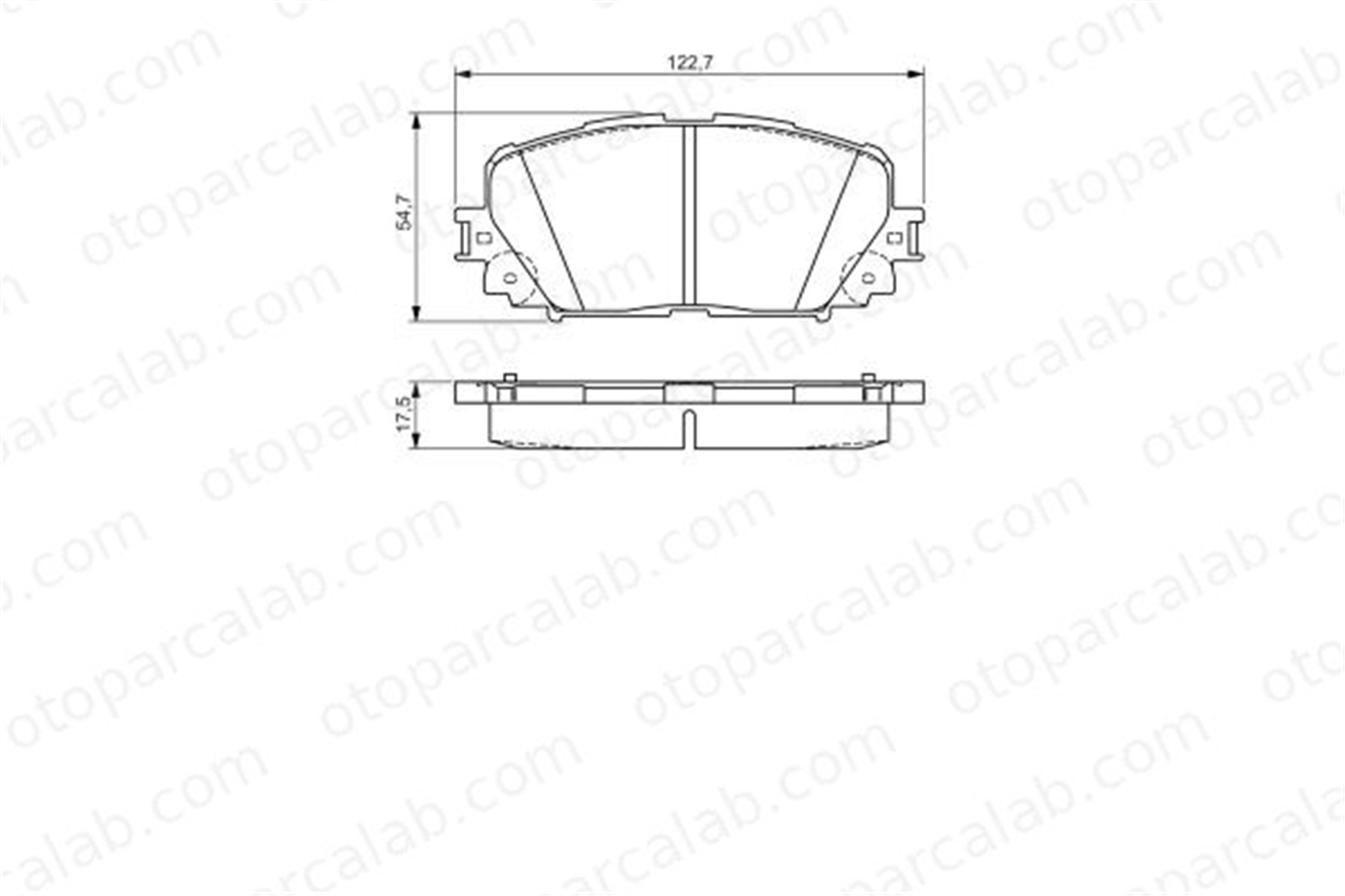 BOSCH 0 986 495 109 Fren Disk Balata Arka TOYOTA YARIS 446552240 0446552240