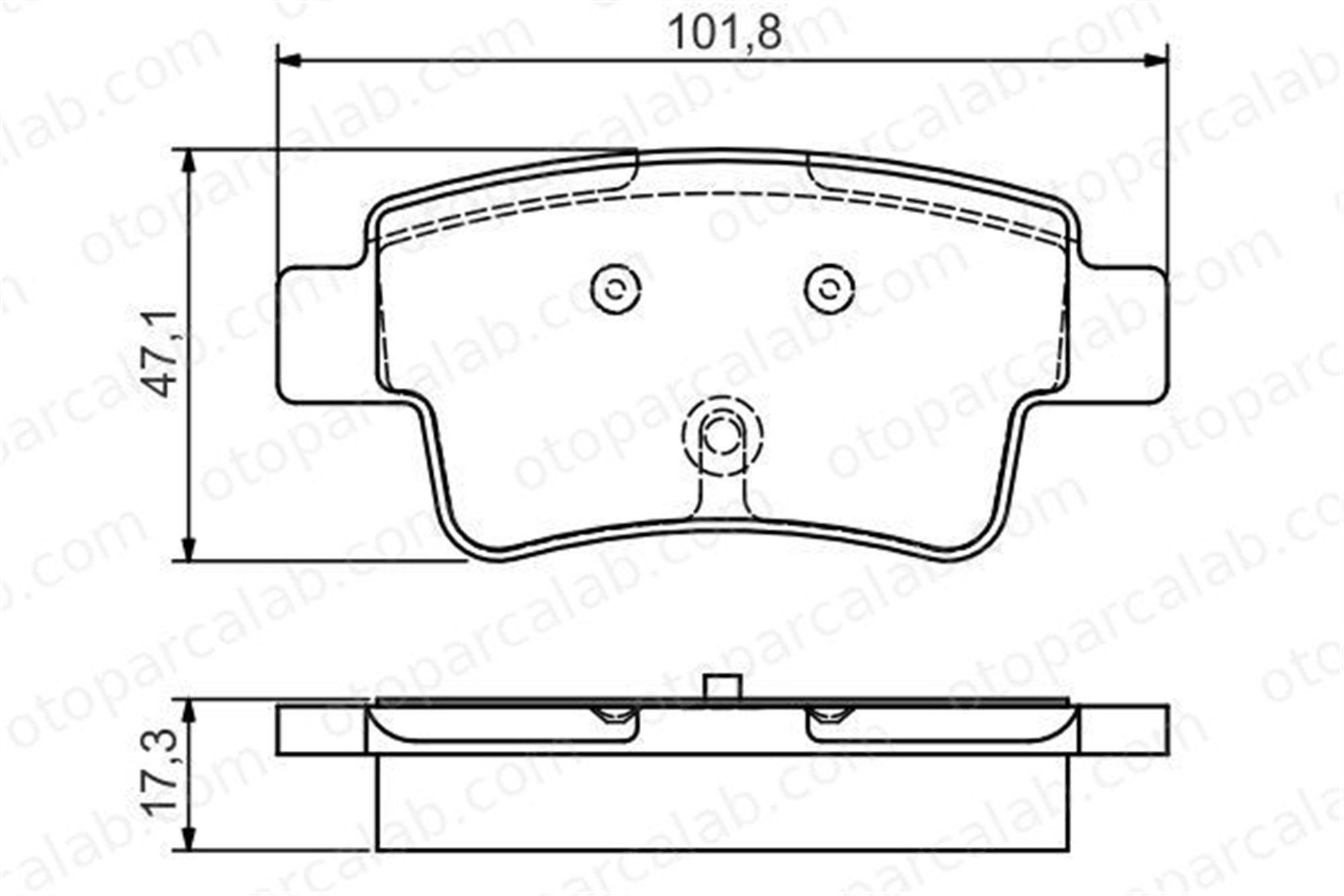 BOSCH 0 986 495 111 Fren Disk Balata Arka OPEL CORSA D FIAT GRANDE PUNTO 1605230 1605356
