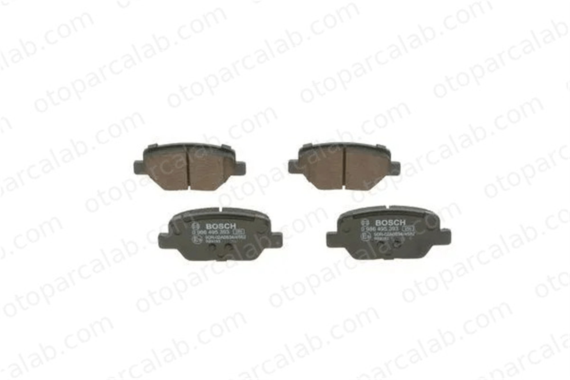 BOSCH 0 986 495 393 Fren Disk Balata Arka FIAT TIPO Hatchback TIPO Station wagon 77367717