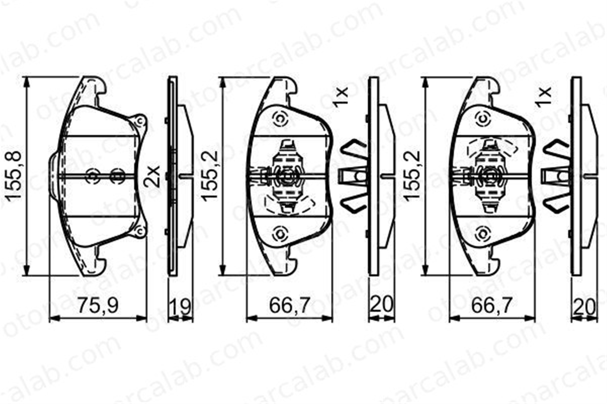 BOSCH 0 986 495 407 Fren Disk Balata Ön FORD MONDEO V Turnier MONDEO V Hatchback DG9C2001AB 5182149