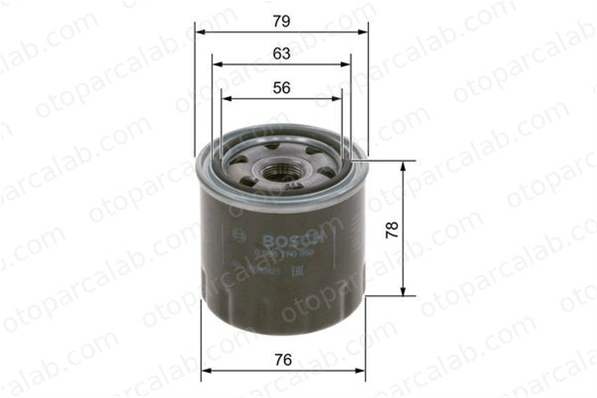 BOSCH 0 986 TF0 059 Yağ Filtresi MAZDA 6 Hatchback 6 Sedan 2630035505 2630021010