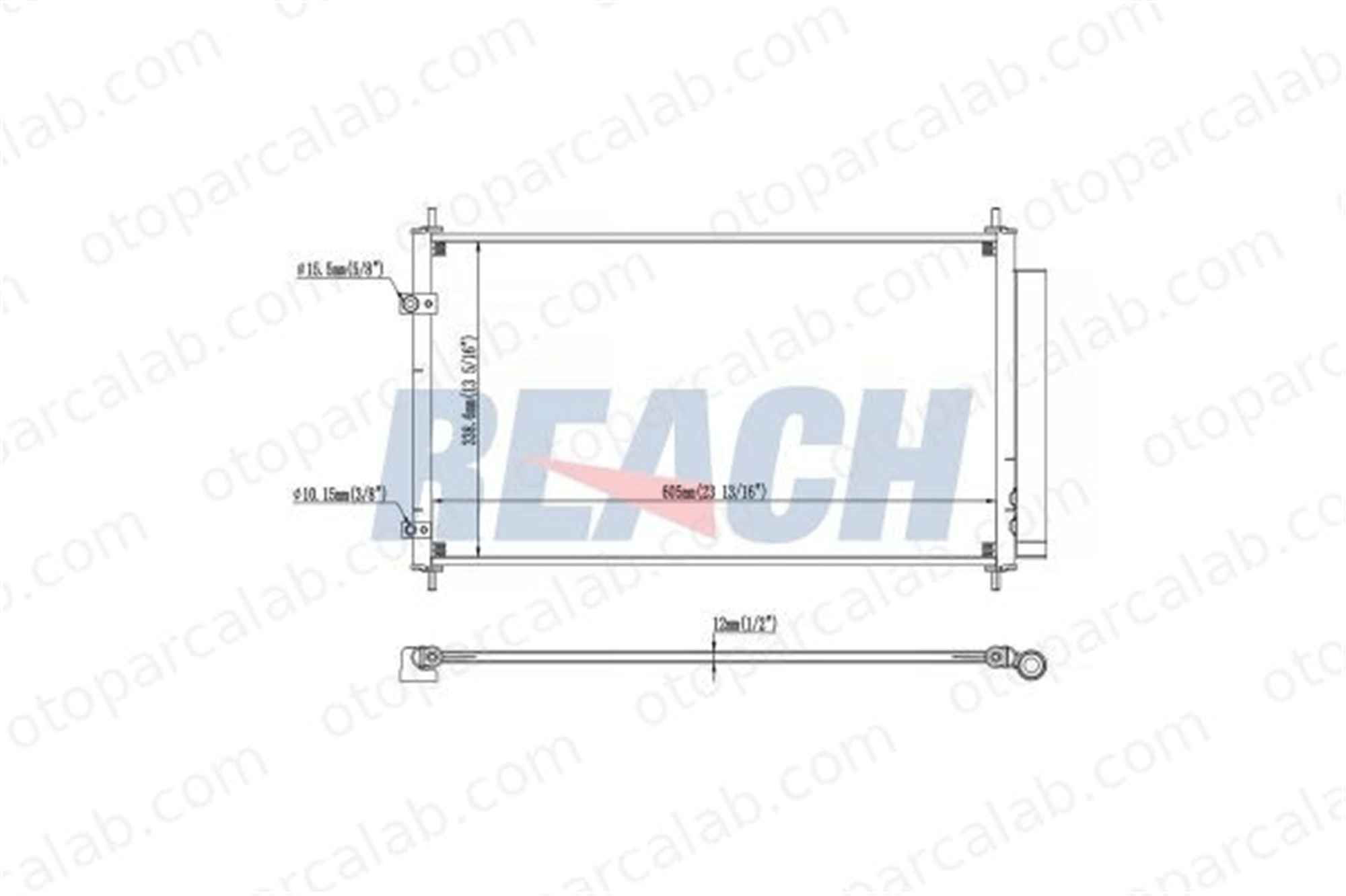 BOSCH 1 986 AD2 381 Klima Radyatörü TOYOTA YARIS 8846012590 884600D420
