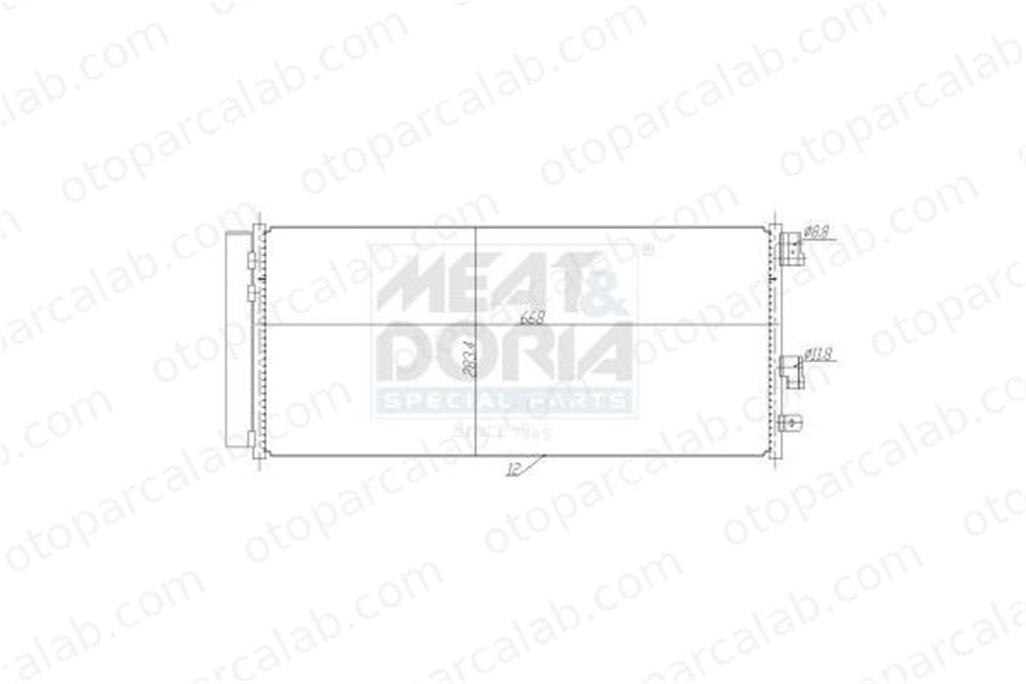 BOSCH 1 986 AD2 401 Klima Radyatörü OPEL CORSA E CORSA E Kasa/eğik arka 1850742 13486480