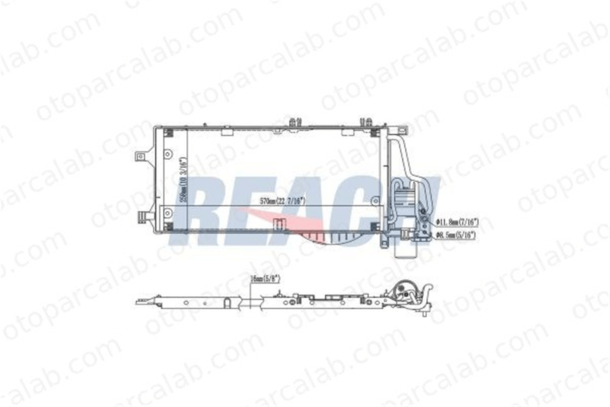 BOSCH 1 986 AD2 405 Klima Radyatörü OPEL COMBO Kasa/büyük limuzin COMBO Tour 93177423 1850093