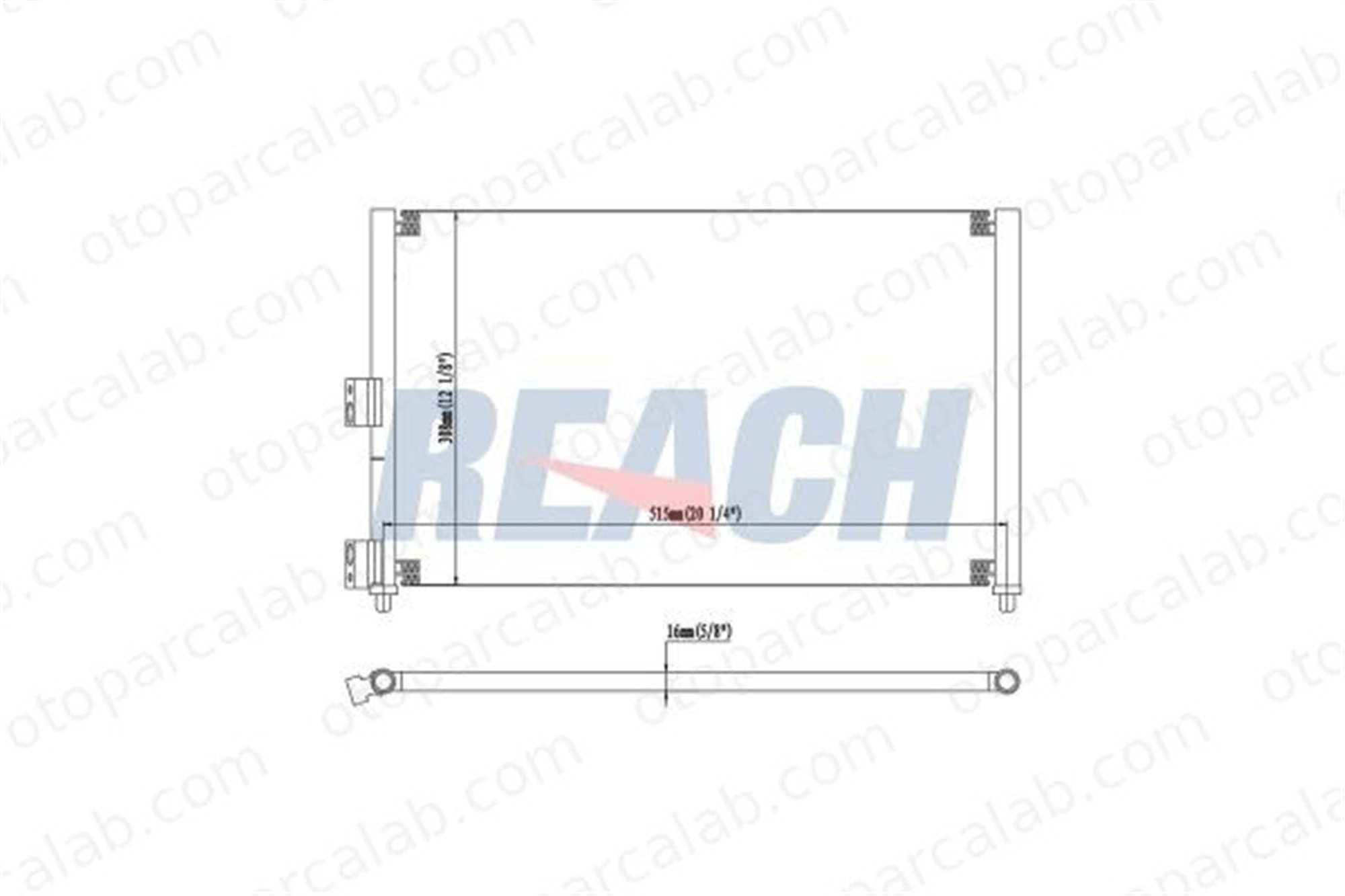BOSCH 1 986 AD2 424 Klima Radyatörü LANCIA MUSA FIAT IDEA 51708909 51733013