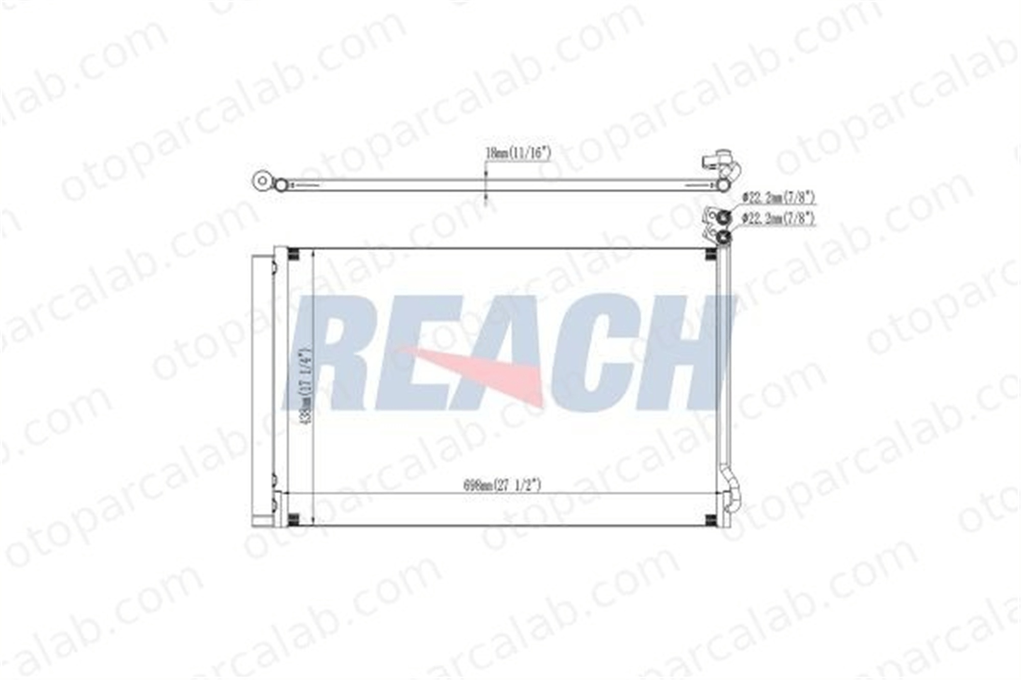 BOSCH 1 986 AD2 448 Klima Radyatörü TESLA MODEL X 104849900B 104849900C