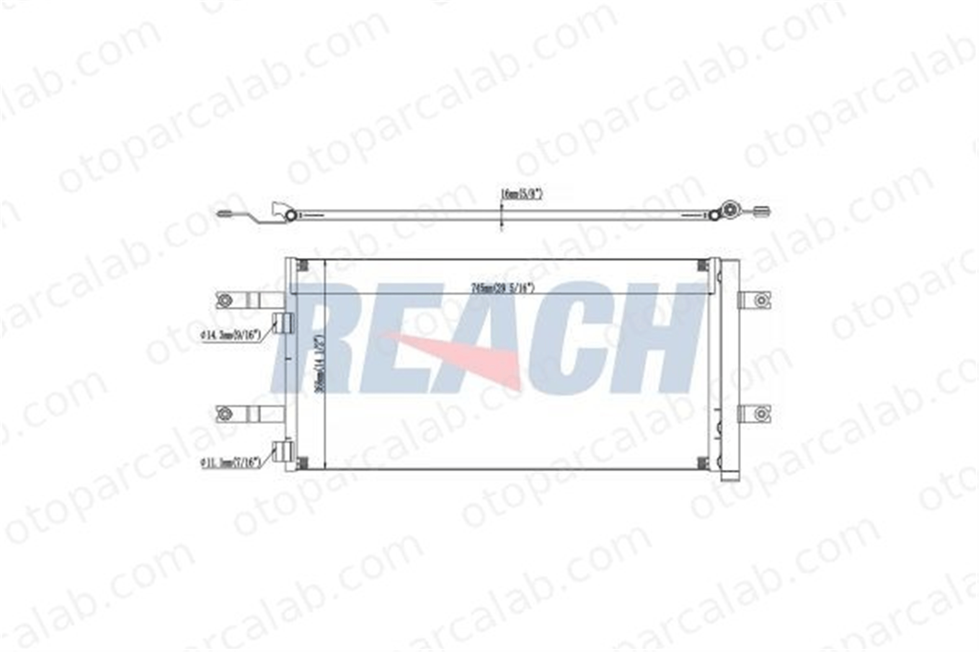 BOSCH 1 986 AD2 454 Klima Radyatörü MAN F90 TGS I 81619206041