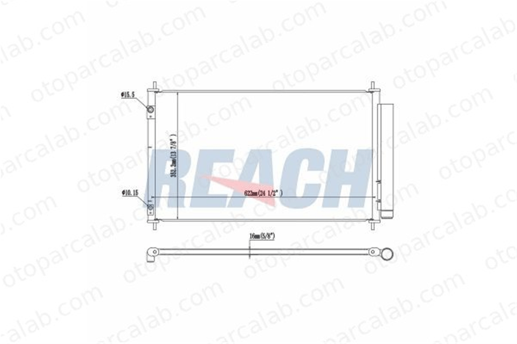 BOSCH 1 986 AD2 486 Klima Radyatörü TOYOTA YARIS 884600D220 8846052170