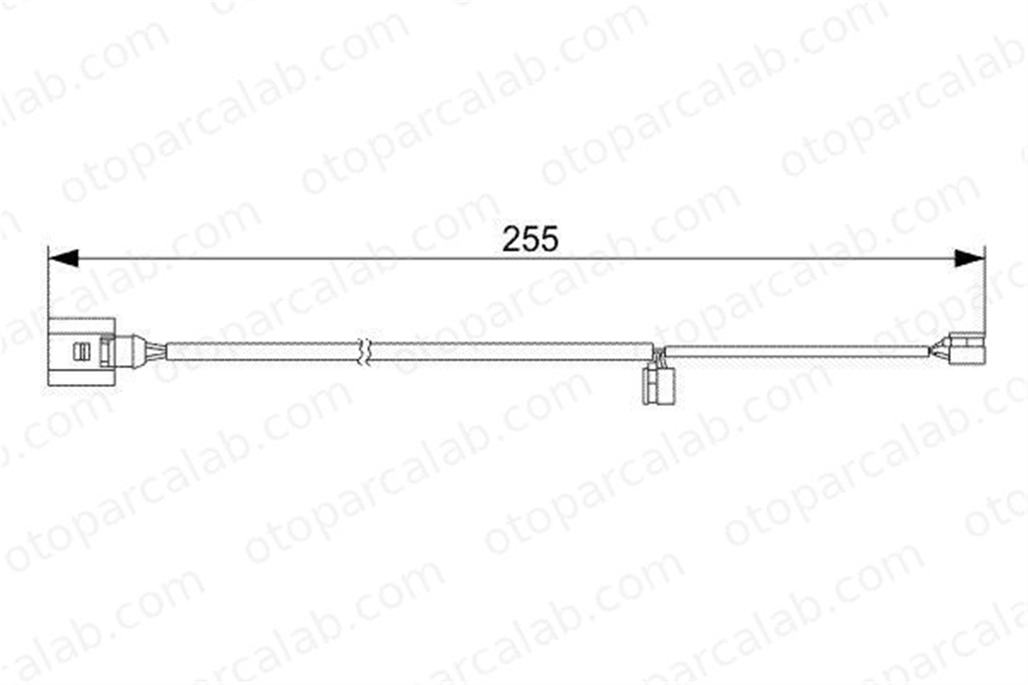 BOSCH 1 987 473 013 Balata İkaz Kablosu Arka AUDI Q7 PORSCHE CAYENNE 1987473013 7L0907637C