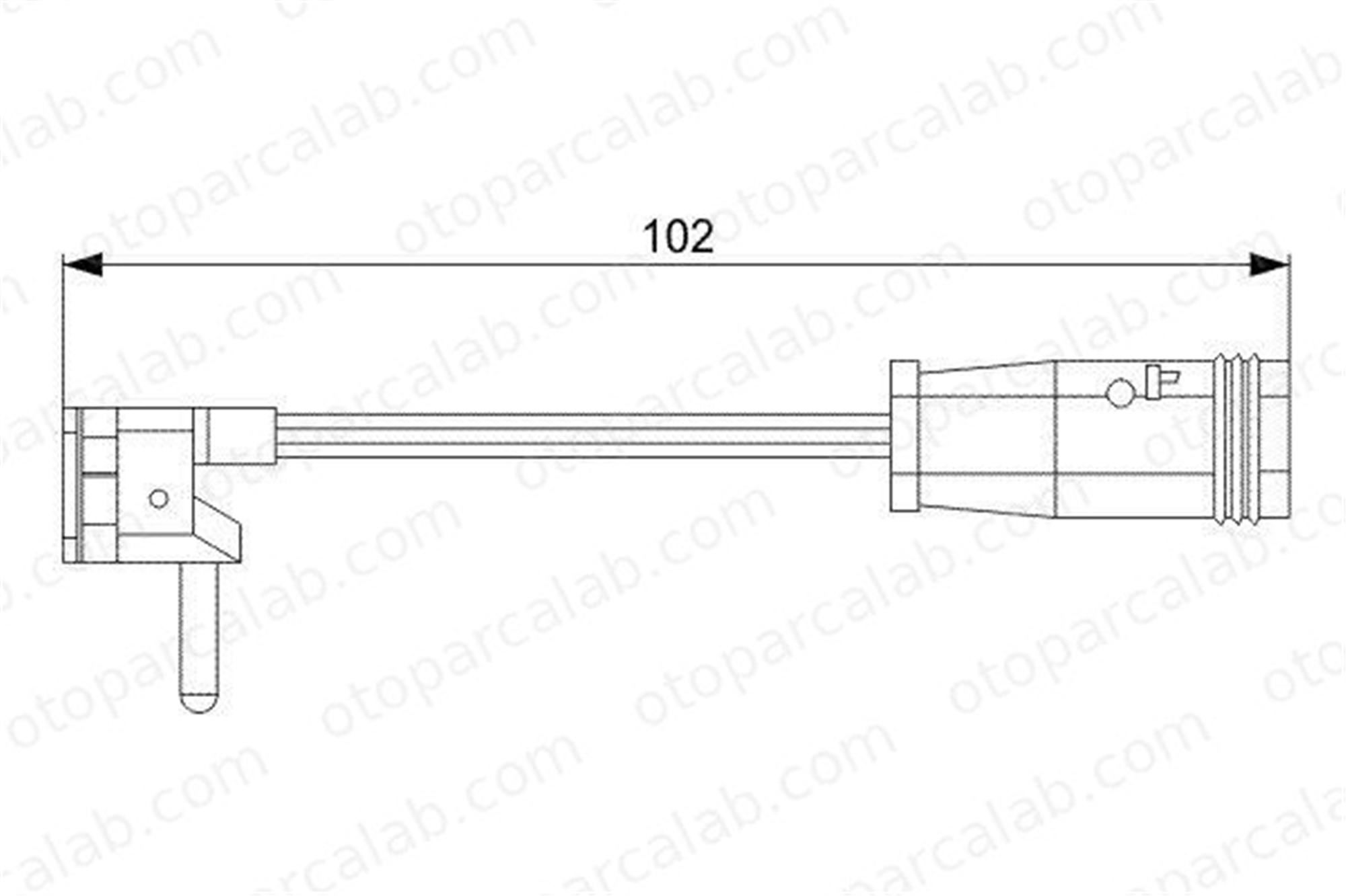 BOSCH 1 987 473 019 Balata İkaz Kablosu Ön MERCEDES-BENZ E-SERISI E-SERISI T-Model A2115400717 2115400717